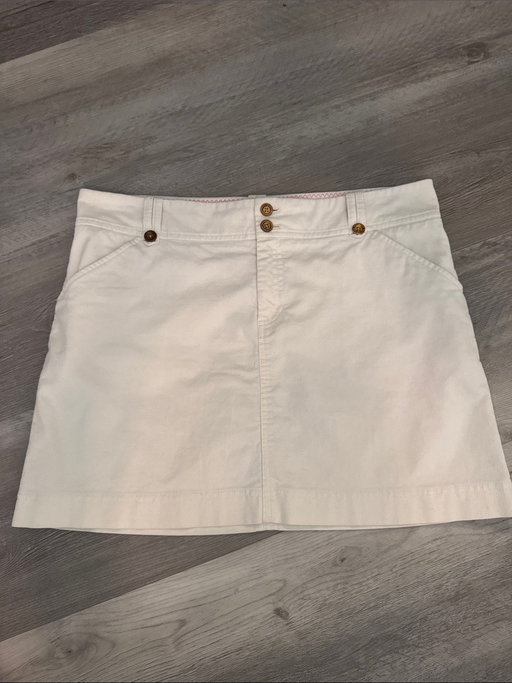 Lilly Pulitzer Winter White Corduroy Skirt